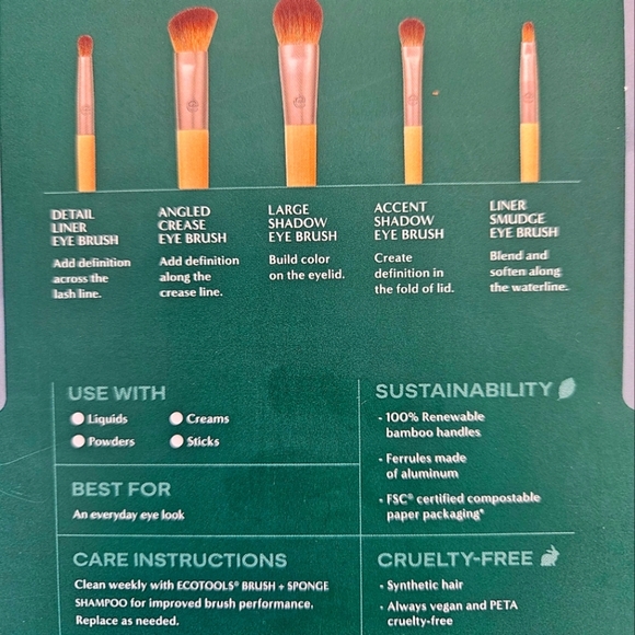 Brand NEW! Eco Tools Daily Defined Eye Kit (Brush Set) - Picture 4 of 4